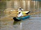 Butterfly fishermen on Patzcuaro Lake